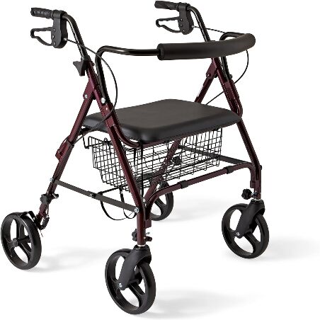 Heavy Duty Rollator Walker with Seat