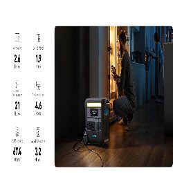 Anker SOLIX F2000 Portable Power Station, PowerHouse 767, 2400W Solar Generator