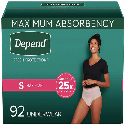 Depend Women's Maximum Absorbency Underwear