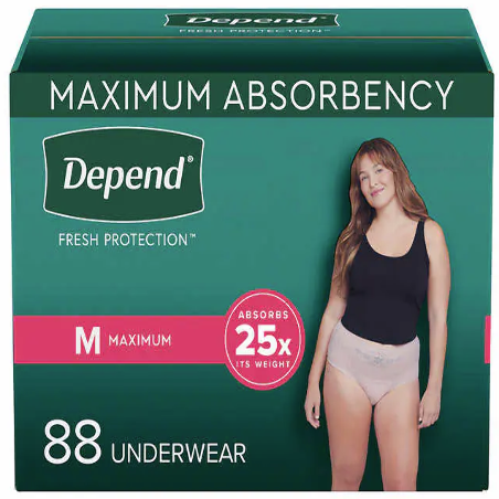 Depend Women's Maximum Absorbency Underwear