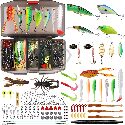 Fishing Lures Kit with Tackle Box