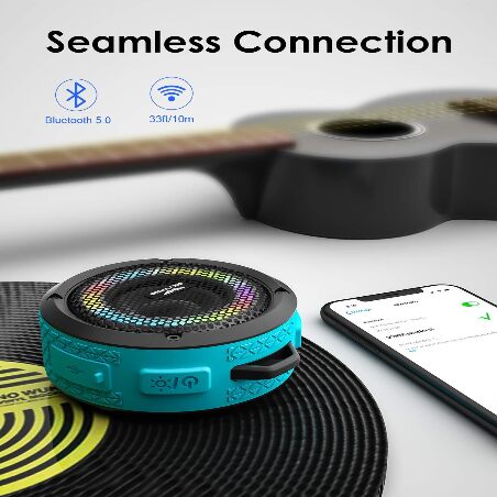 Soundace S6 IPX7 Waterproof Shower Speaker 5W Bass+ Bluetooth Speaker