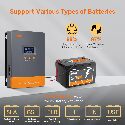 100A MPPT Solar Charge Controller, 12V 24V 36V 48V Auto