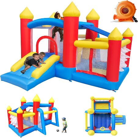 Castle for Kids Inflatable Bounce House with Blower