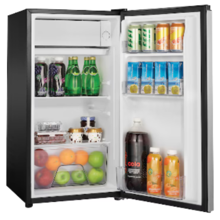 Vissani 3.2 cu. ft. Stainless Steel Compact Mini Refrigerator