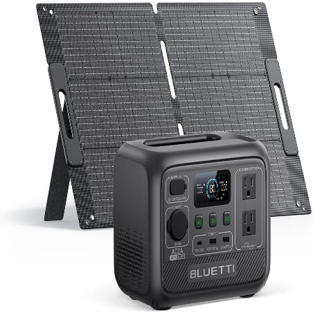 BLUETTI Solar Generator AC2A with 100W Solar Panel Included