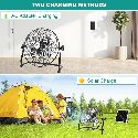 Battery Powered Fan,Wireless Rechargeable Fan with 20W Solar Panel
