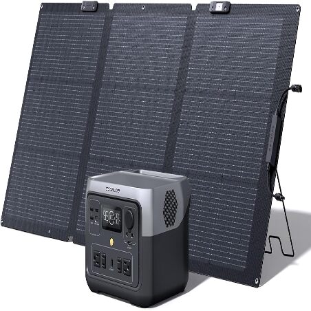 EF ECOFLOW RIVER 2 Max Solar Generator 512Wh Portable Power Station& 160W Solar Panel