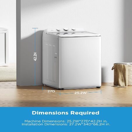 3.7 cu ft Midea automatic washing machine