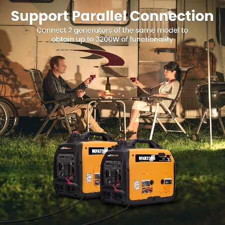 Portable Inverter Generator,40lbs,Gas Powered,Quiet Generator