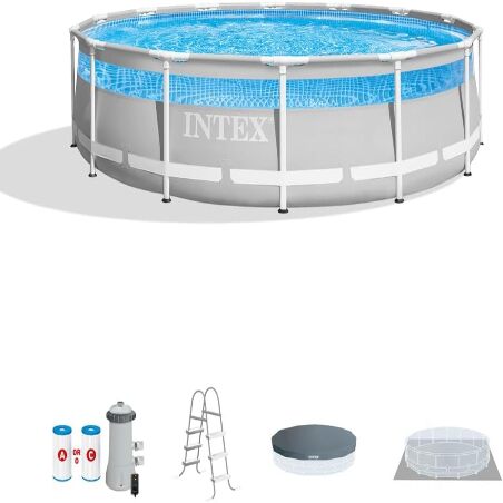 INTEX 26721EH 14ft x 42in Prism Premium Clearview Frame Above Ground Pool Set