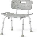 Bath Chair with Back, Shower Chair has Height Adjustable Legs