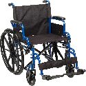 Wheelchair, Flip Back Desk Arm, Swing Away Footrests, 18"