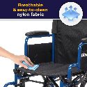 Wheelchair, Flip Back Desk Arm, Swing Away Footrests, 18"