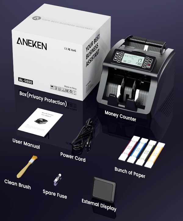 Aneken Money Counter Machine, Value Counting