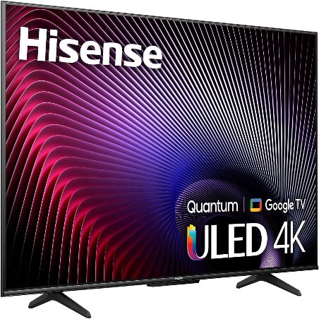 Hisense  65 QLED 4K UHD Google TV with 4K AI Upscaler,